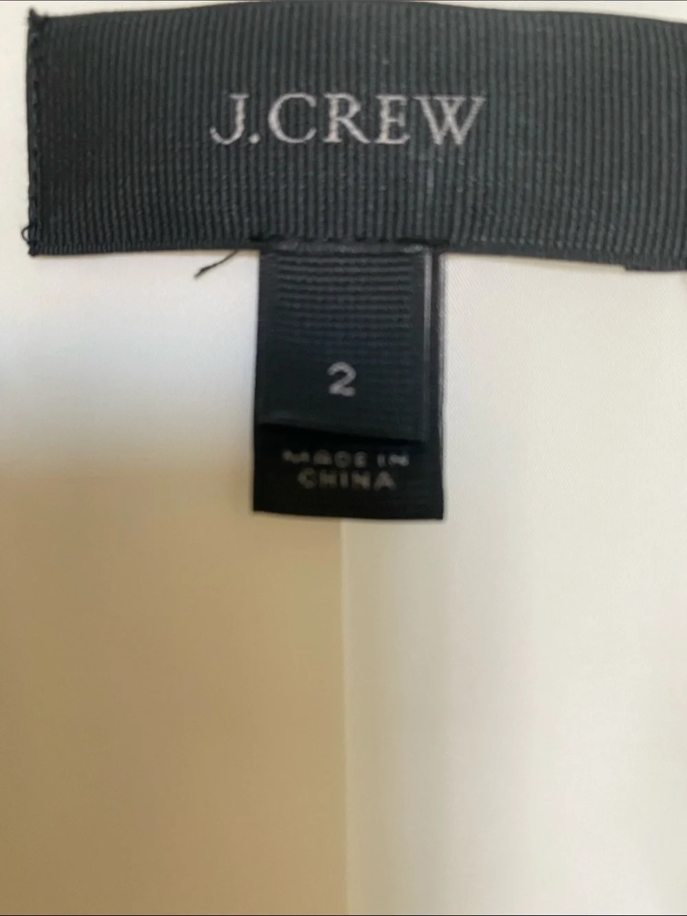 J.Crew Double Breasted Classic White Blazer size 2